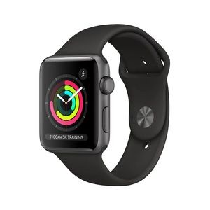 Apple Watch Series 3 38mm Space Grey Aluminum with Black Sport Band